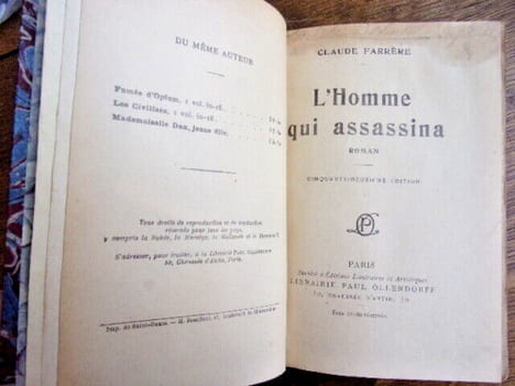 L' Homme qui assassina. Claude Farrère
