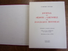 Journal du séjour à Grenoble de J.J Rousseau. Gaspard Bovier

