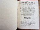 La Sainte Bible, en Latin & en François, avec des notes critiques & historiques, des préfaces & des dissertations. Dom Augustin Calmet