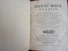 La Sainte Bible, en Latin & en François, avec des notes critiques & historiques, des préfaces & des dissertations. tirées du commentaire de Dom ...