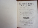 La Sainte Bible, en Latin & en François, avec des notes critiques & historiques, des préfaces & des dissertations. tirées du commentaire de Dom ...