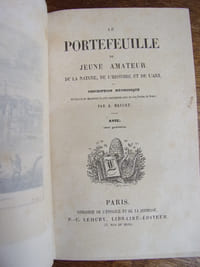 Le Portefeuille ou jeune amateur de la nature, de l'Histoire & de l'Art
ou description méthodique des Sites & des monuments les plus remarquables dans les cinq parties du monde