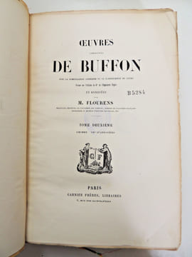 Œuvres de Buffon
avec la nomenclature linnéenne et la classification de Cuvier, revue sur l’édition de l'Imprimerie Royale et annotées par M. ...