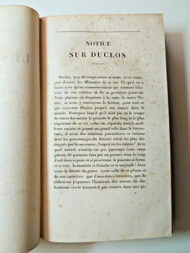 Considérations sur les moeurs de ce siècle, suivies des mémoires sur les moeurs
. Duclos