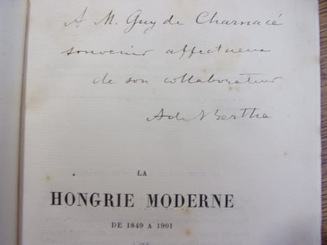 La Hongie moderne de 1849 à 1901. Etudes historiques.
A. de Bertha