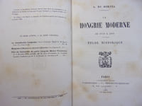 La Hongie moderne de 1849 à 1901. Etudes historiques