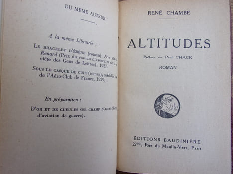 Altitude - Branlebas de combat. Paul Chack