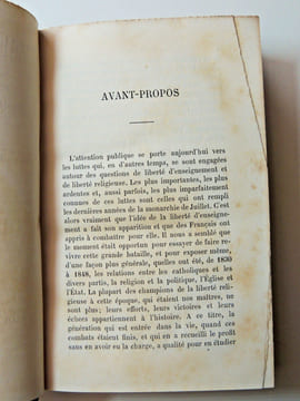Paul Thureau-Dangin. L’église et l’État sous la Monarchie de Juillet. 1880. EO. Paul Thureau-Dangin