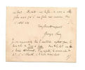 Carte autographe Georges Ohnet 1848-1918, romancier. . Georges Ohnet