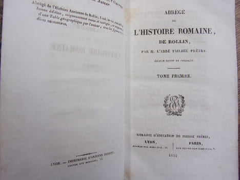 Abrégé de l'Histoire Romaine de Rollin. Abbé Tailhié