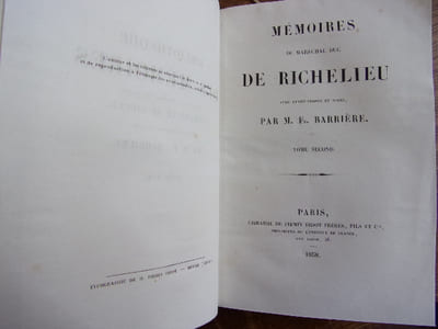 Mémoires du Maréchal Duc de Richelieu