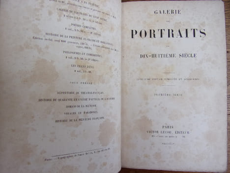 Galerie de portraits du dix-huitième siècle. A. Houssaye