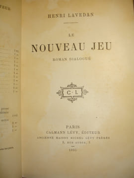 LE NOUVEAU JEU, ROMAN DIALOGUE / Reliure signée Pierson. Henri Lavedan