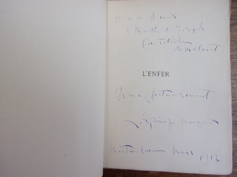 La divine comédie; L'Enfer. Dante Aligheri