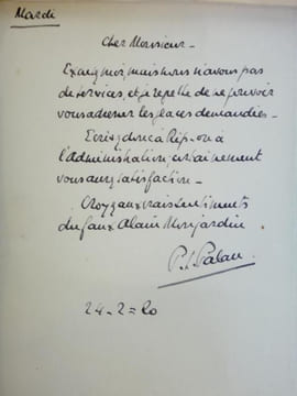 Exceptionnelle collection  de 10 lettres autographes signées de personnalités du monde du théâtre de boulevard à la Belle Époque .  Max Maurey - ...