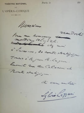 Exceptionnelle collection  de 10 lettres autographes signées de personnalités du monde du théâtre de boulevard à la Belle Époque .  Max Maurey - ...