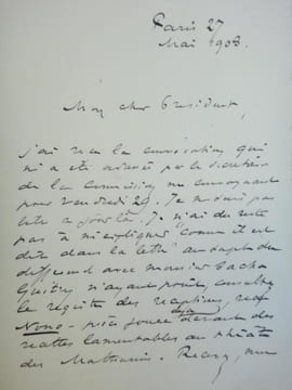 Exceptionnelle collection  de 10 lettres autographes signées de personnalités du monde du théâtre de boulevard à la Belle Époque .  Max Maurey - ...