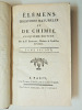 Elemens d'histoire naturelle et chimie. A. F Fourcroy, Médecin & Professeur de Médecine