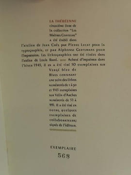 LA THÉBÉENNE . ARNOUX Alexandre