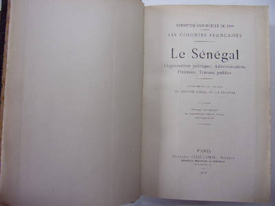 Les colonies Françaises, le Sénégal