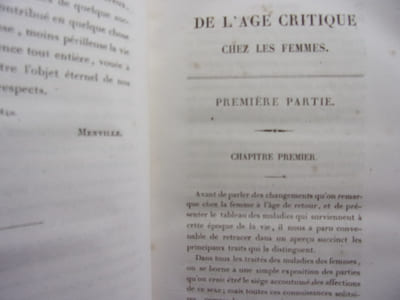 de l'age critique chez les femmes