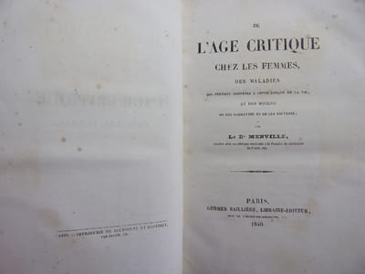 de l'age critique chez les femmes