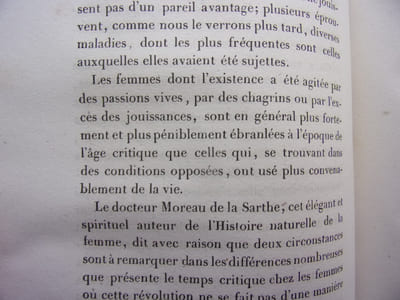 de l'age critique chez les femmes