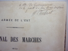 Penhoat, Jérôme-Hyacinthe (Amiral). Armée de l'est. Journal des marchés de la 2e d'Infanterie du 18e corps