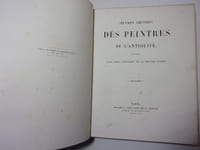 Œuvres choisies de Peintres de l'Antiquité, précédées d'une notice historique sur la peinture antique.