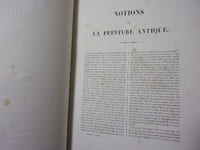 Œuvres choisies de Peintres de l'Antiquité, précédées d'une notice historique sur la peinture antique.