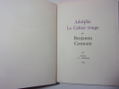 Adolphe- Le cahier rouge. Benjamin Constant