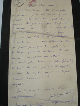 Lettre autographe JULES LEMAITRE A SON AMI MINISTRE. JULES LEMAITRE