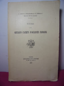 Notes sur quelques cachets d'oculistes Romains