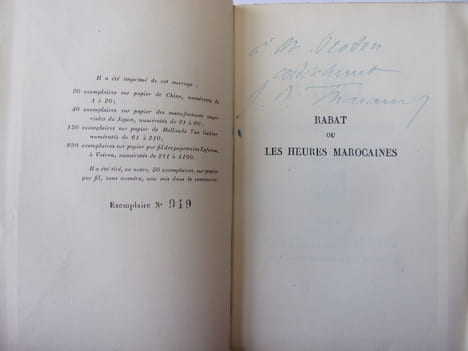 Rabat ou les heures Marocaines. Jérôme et Jean Tharaud