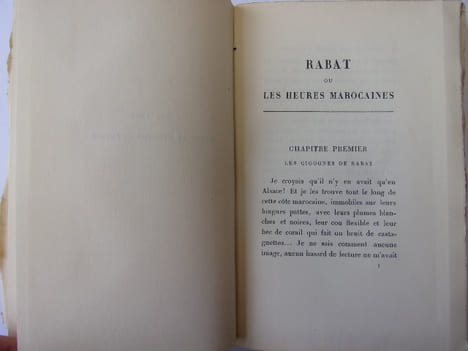 Rabat ou les heures Marocaines. Jérôme et Jean Tharaud
