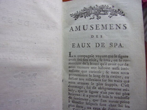 Amusemens des Eaux de Spa. Baron de Poellnitz