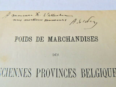Poids de marchandises des anciennes Provinces Belges