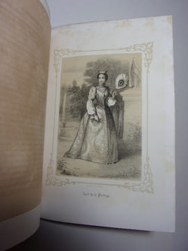 Les Reines d'Espagne suivies des Reines du Portugal . Melle A. Celliez