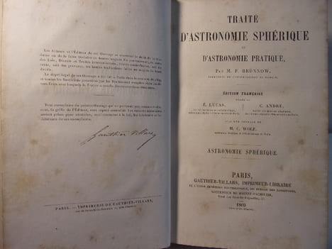 Traité d'Astronomie sphérique et d'Astronomie pratique.. M.F Brunnow, Directeur de l'observatoire du Dublin