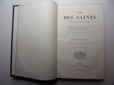 Vies des Saints pour tous les jours de l'année