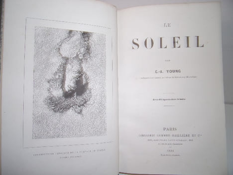 Le soleil.. CA. Young, Professeur d'Astronomie au Collège de New-Jersey ( États-Unis)