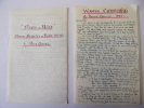 Lot de 2 cahiers manuscrits Winston Churchill. Par Irène Le Mesurier 1943/1953. Irène Le Mesurier