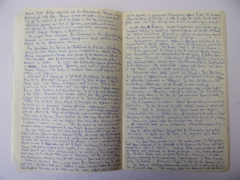 Lot de 2 cahiers manuscrits Winston Churchill. Par Irène Le Mesurier 1943/1953. Irène Le Mesurier