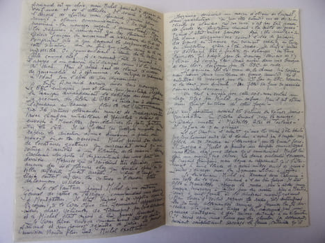 Lot de 2 cahiers manuscrits Winston Churchill. Par Irène Le Mesurier 1943/1953. Irène Le Mesurier