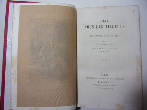 L’ÉTÉ SOUS LES TILLEULS ou les causeries du chalet. J.B.J Champagnac