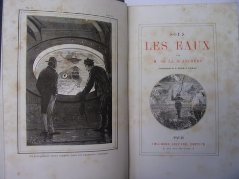 Sous les eaux. ( Récit d'aventures & d'anticipation sous-marine.). H. de la Blanchère