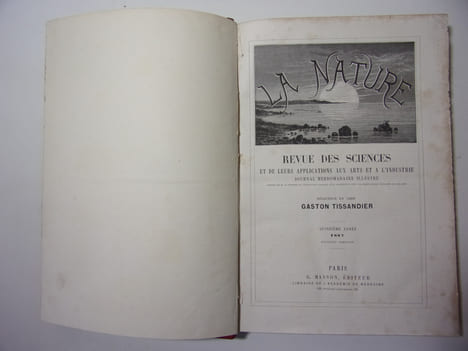 Revue des sciences et de leurs applications aux Arts et à l'Industrie. 2 eme semestre 1887. Gaston Tissandier