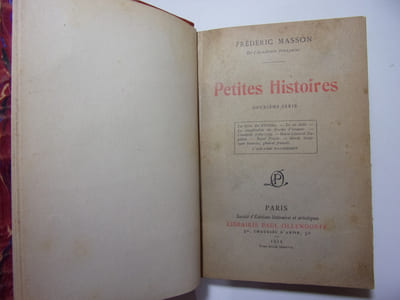 Anecdotes historiques. Petites histoires.