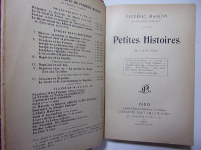 Anecdotes historiques. Petites histoires.