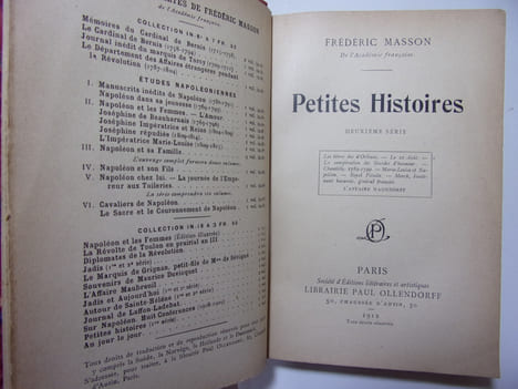 Anecdotes historiques. Petites histoires.. Fréderic Masson